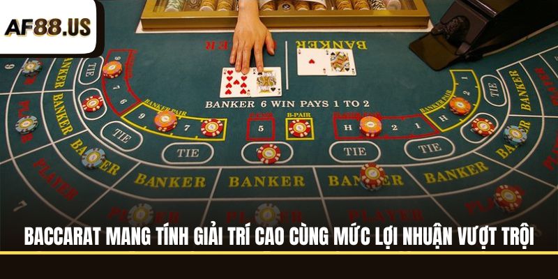 Baccarat tại Casino AF88 sở hữu giao diện bàn chơi đẹp mắt